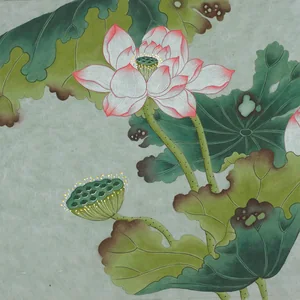 Lotus, Minhwa painting